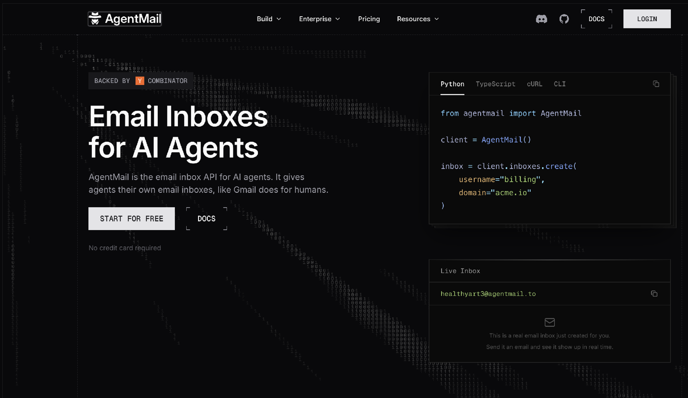 AgentMail: E-Mail-Postfächer für KI-Agenten